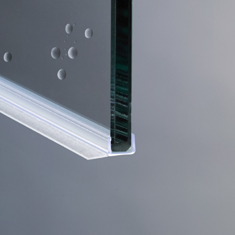 . forma a H 304,8 cm senza cornice flessibile con silicone resistente alle intemperie per vetro da 0,95 cm Guarnizione per porta della doccia in vetro per porte e finestre senza adesivo 